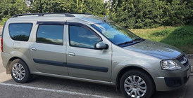 Renault Logan MCV 2005–2013 Vetrni deflektorji oken (4 kosi, Cobra) fotografija 1