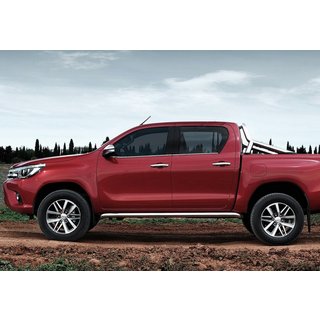 Okenske obrobe (4 kosi, nerjavno jeklo) Toyota Hilux 2015– fotografija 1