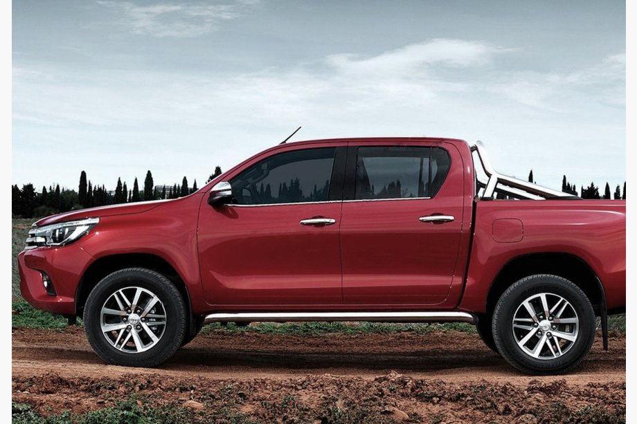 Toyota Hilux 2015– Okenske obrobe (4 kosi, nerjavno jeklo) Image