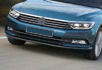 Volkswagen Passat B8 2015–2023 Kromirane zaščitne letve za sprednji odbijač (2015-2018, 3 kosi, nerjavno jeklo) fotografija 6