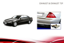 Mercedes S-class W220 1998–2005 Izpušni nastavki V2 (2 kosa) fotografija 7
