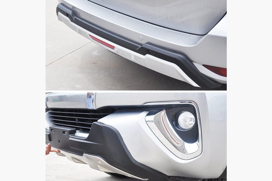 Toyota Fortuner 2015– Sprednji in zadnji lip spojler (ABS) Image