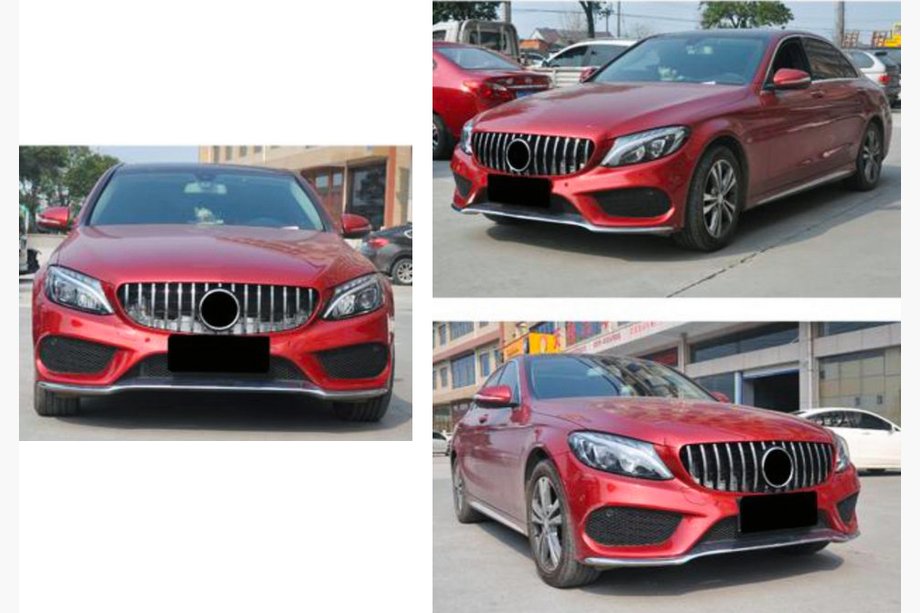 Mercedes C-class W205 2014–2021 Sprednja maska Panamericana GT (za Avantgarde/AMG-Line/C43 AMG) Fotografija 9