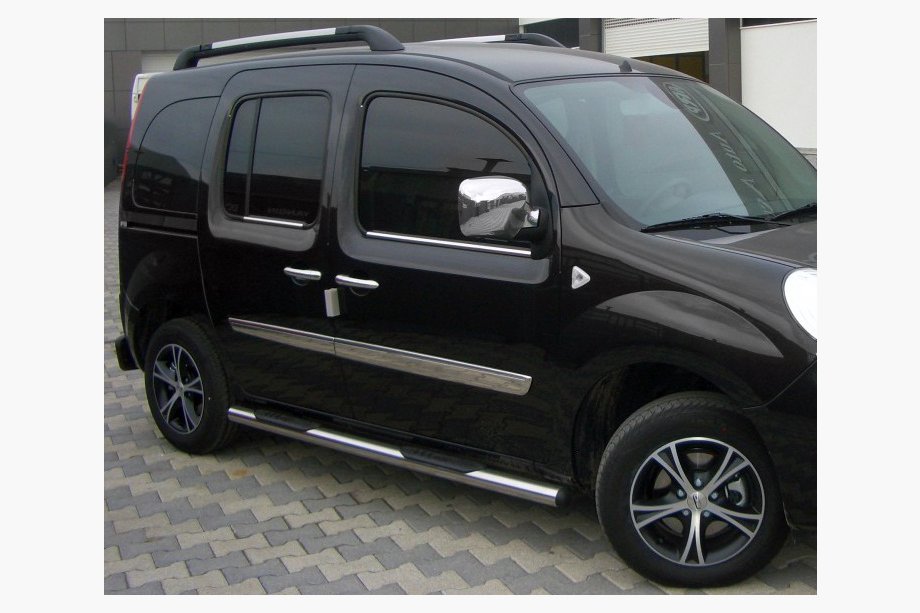 Renault Kangoo 2008–2020 Bočne cevi BB002 (2 kosa, inox) 60 mm, kratka medosna razdalja Image