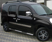 Renault Kangoo 2008–2020 Bočne cevi BB002 (2 kosa, inox) 60 mm, kratka medosna razdalja fotografija 1