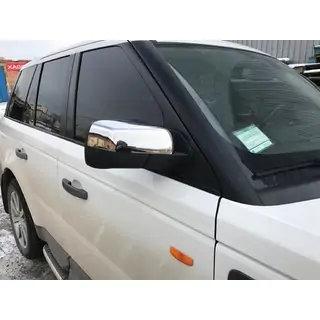 Kromirani pokrovi ogledal (2 kosa, nerjavno jeklo) fotografija 2
