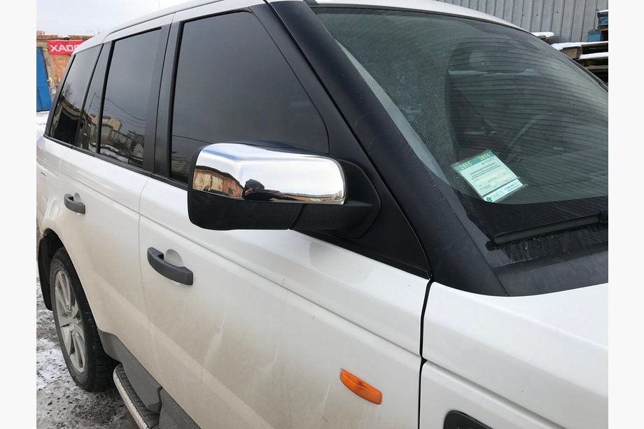 Land Rover Discovery III 2004–2009 Kromirani pokrovi ogledal (2 kosa, nerjavno jeklo) Fotografija 2