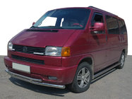 Volkswagen T4 Transporter 1990–2003 Sprednji dvojni zaščitni lok ST014 (nerjavno jeklo) 60/42 mm fotografija 2