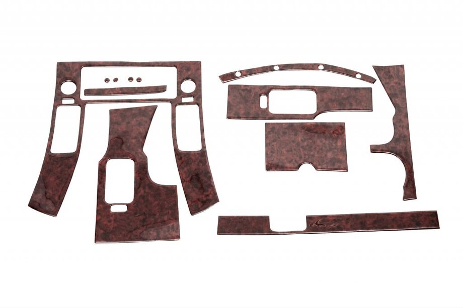 Nissan Navara 2006–2015 Komplet oblog armaturne plošče (12 kosov) Aluminij Image