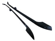 Mitsubishi Grandis 2003–2011 Strešne sani črne (2 kosa, aluminij) fotografija 1
