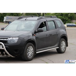 Stranske cevi (2 kos, nerjavno jeklo) Dacia Duster 2008–2018 fotografija 2