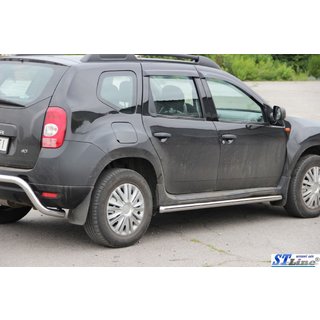 Stranske cevi (2 kos, nerjavno jeklo) Dacia Duster 2008–2018 fotografija 3
