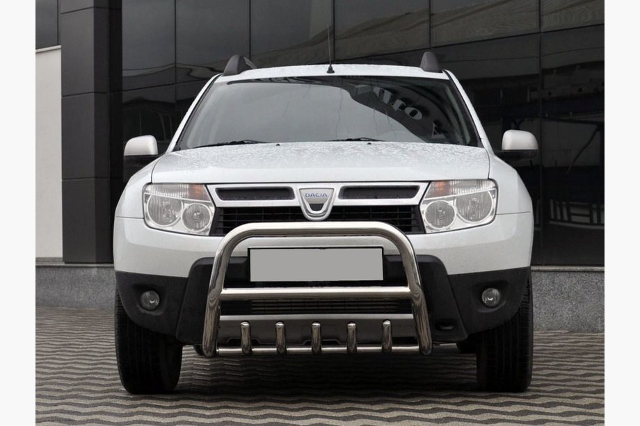 Dacia Duster 2008–2018 Prednji zaščitni lok brez napisa QT006 (nerjaveče jeklo) Image