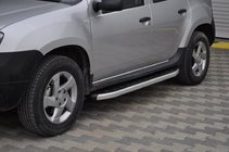 Dacia Duster 2008–2018 Bočne stopnice Fullmond (2 kosa, aluminijast profil) fotografija 1