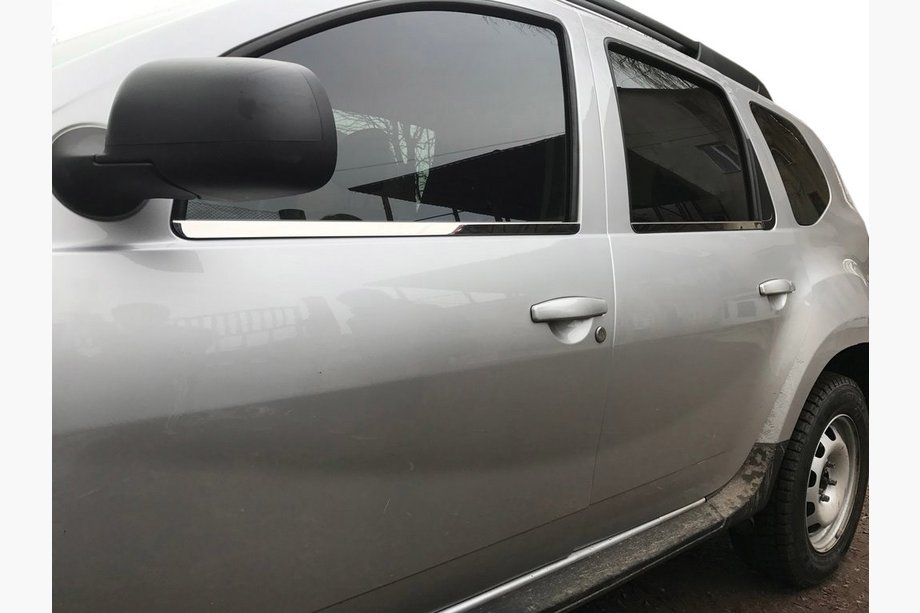Dacia Duster 2008–2018 Okenske letve (4 kos, nerjaveče jeklo) Image