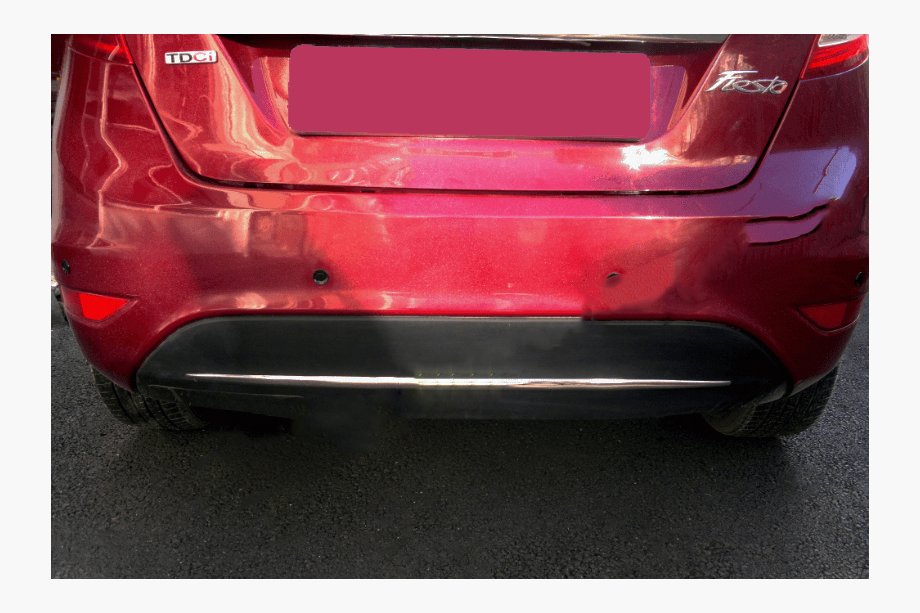 Ford Fiesta 2008–2017 Rob zadnjega odbijača (nerjavno jeklo) Image