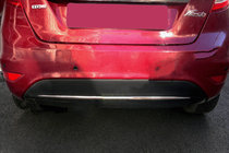 Ford Fiesta 2008–2017 Rob zadnjega odbijača (nerjavno jeklo) fotografija 1