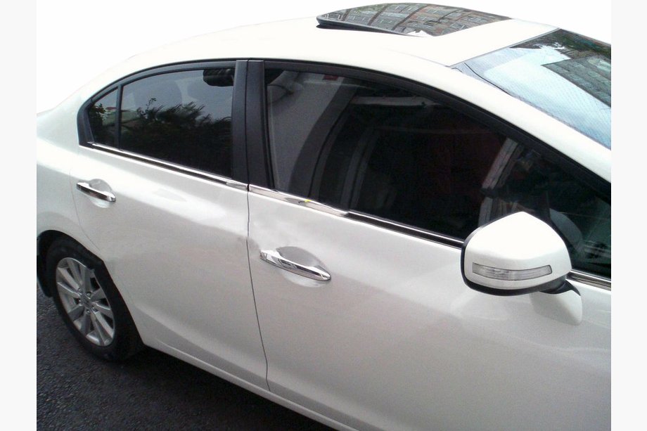 Honda Civic Sedan IX 2011–2016 Carmos zunanji okenski okvirji (4 kosi, nerjavno jeklo) Image