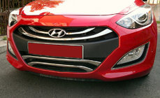 Hyundai I-30 2012–2017 Obrobe za spodnjo rešetko, tip 2 (nerjavno jeklo) fotografija 1
