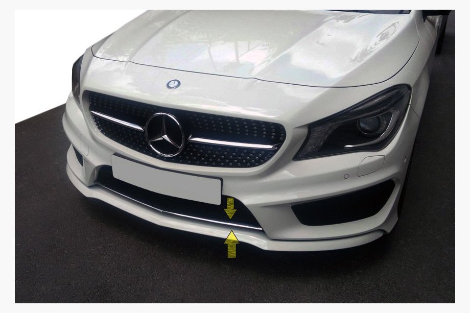 Mercedes CLA C117 2013–2019 Nerjaveča zaščitna obloga rešetke odbijača Image