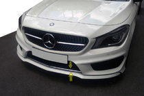 Mercedes CLA C117 2013–2019 Nerjaveča zaščitna obloga rešetke odbijača fotografija 1