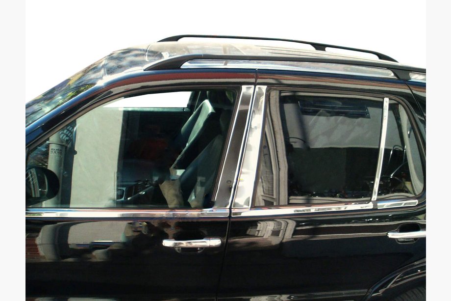 Mercedes ML W163 1997–2005 Letvice stebričkov vrat (6 kos, nerjavno jeklo) Image
