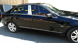Mercedes razred C W204 2007–2015 Pokrovi stebričkov (nerjavno jeklo) fotografija 1