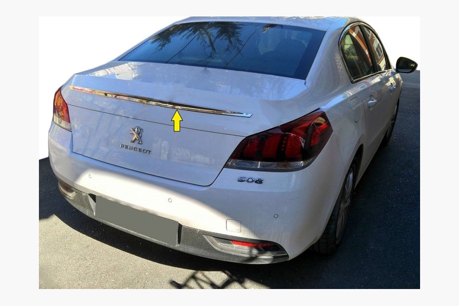 Peugeot 508 2010–2018 Zgornja kromirana letvica (nerjaveče jeklo) Image