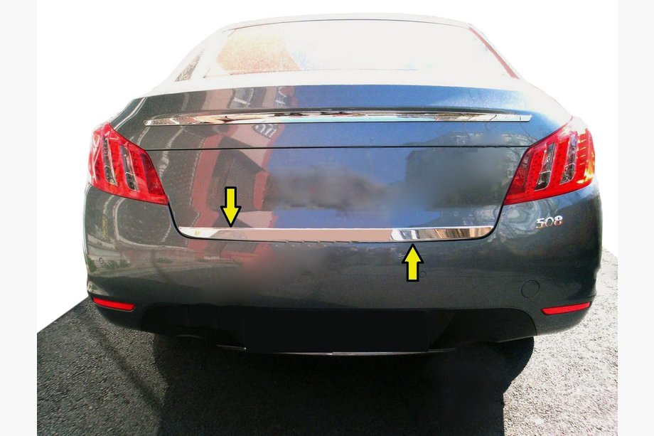 Peugeot 508 2010–2018 Nerjaveča zaščitna letvica roba prtljažnika Image