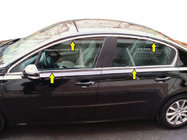 Peugeot 508 2010–2018 Kompletna obroba oken (Sedan, inox) fotografija 1