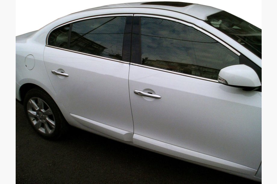 Renault Fluence 2009–2016 Zgornje okenske obrobe (4 kosi, nerjavno jeklo) Image