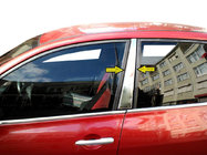 Renault Megane II 2004–2009 Inox obloge stebričkov vrat (2 kosa) fotografija 1