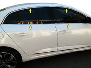 Renault Megane IV 2016–2025 Kompletna okenska krom obroba (Sedan, 12 kos, nerjaveče jeklo) Carmos - turško nerjaveče jeklo fotografija 2
