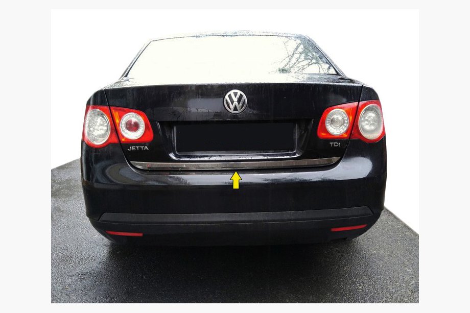 Volkswagen Jetta 2006–2011 Nerjaveča zaščitna letvica roba prtljažnika OmsaLine - italijansko nerjavno jeklo Image
