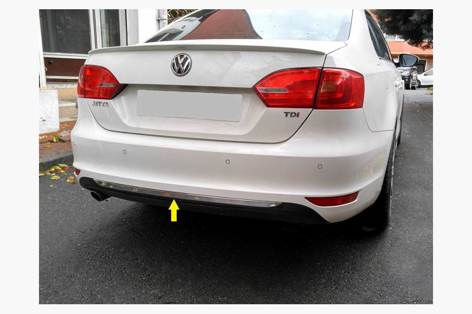 Volkswagen Jetta 2011–2018 Rob zadnjega odbijača 2011-2013 (nerjavno jeklo) Image