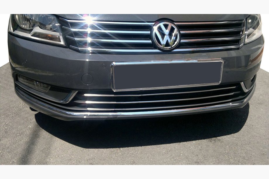 Volkswagen Passat B7 2012–2015 Nerjaveče letvice za mrežo odbijača Image