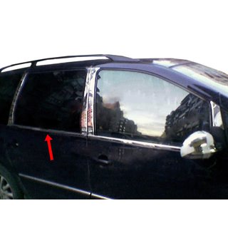 Okenske obrobe (4 kosi, nerjavno jeklo) Seat Alhambra 1996–2010 fotografija 4