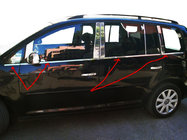 Volkswagen Touran 2010–2015 Zunanje okenske obrobe (8 kos, nerjavno jeklo) Carmos - turško nerjaveče jeklo fotografija 1
