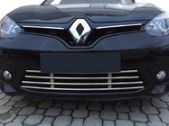 Renault Fluence 2009–2016 Enodelna mrežica v odbijaču (2013-2016, nerjavno jeklo) fotografija 1