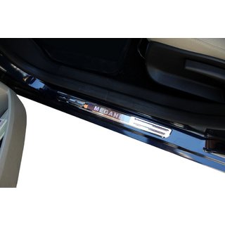 Brezžične zaščite pragov z osvetlitvijo (2 kosa, nerjavno jeklo) Renault Megane I 1996–2004