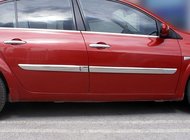 Renault Megane II 2004–2009 Široke vratne letvice 2004-2006 (4 kosi, nerjavno jeklo) fotografija 1