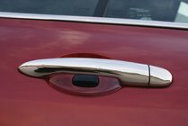 Renault Megane II 2004–2009 Kromirane obloge kljuk vrat (4 kosi, nerjavno jeklo) fotografija 2