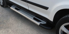 Skoda Yeti 2009–2017 Bočne stopnice Bosphorus OLD grey (2 kos, aluminij) fotografija 1