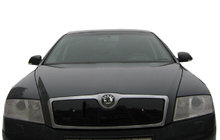 Skoda Octavia II A5 2006–2010 Zimska prekrivna maska za mrežo hladilnika (zgornja) Mat fotografija 4