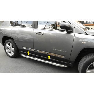 Letvica za vrata Titiz (inox) Jeep Compass 2006–2016 fotografija 1