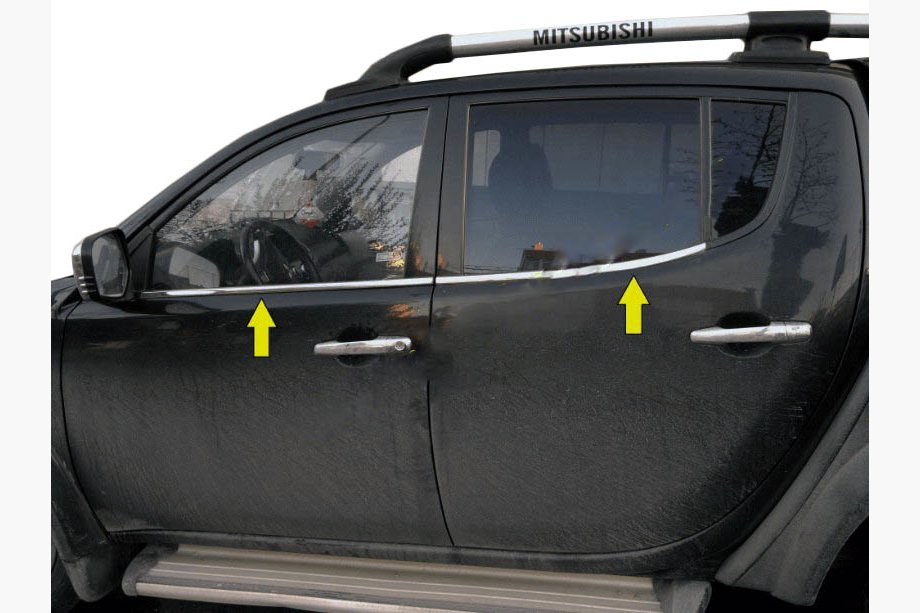 Fiat Fullback 2016– Spodnja obroba oken (nerjavno jeklo) Image