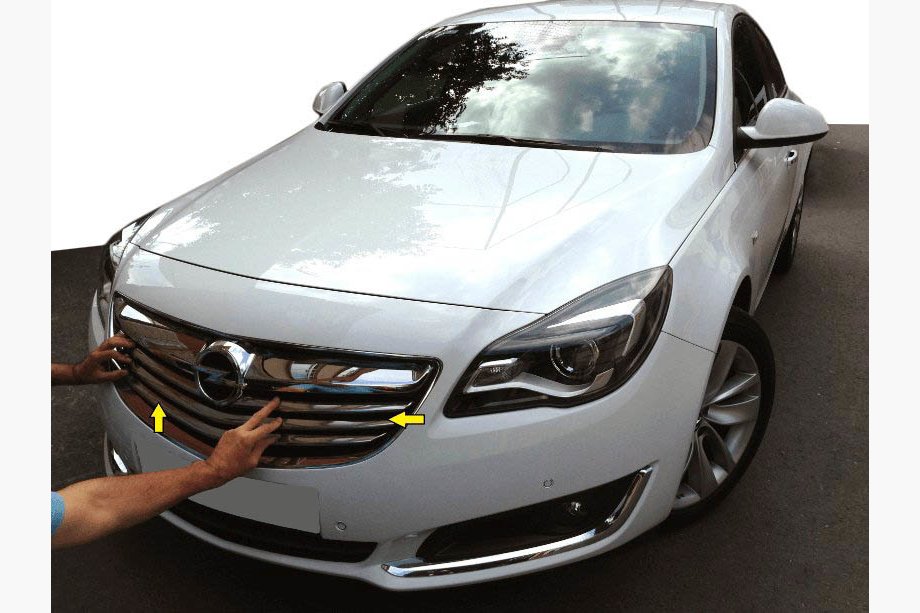Opel Insignia 2008–2017 Okrasne letvice za masko (nerjavno jeklo) Image