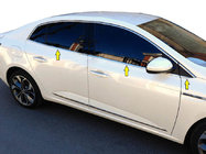 Renault Megane IV 2016–2025 Spodnje okenske letvice (Sedan, 6 kos, nerjavno jeklo) fotografija 1