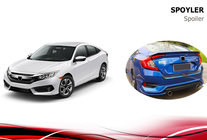 Honda Civic Limuzina X 2016–2021 Spojler Niken V3 (za lakiranje) fotografija 3