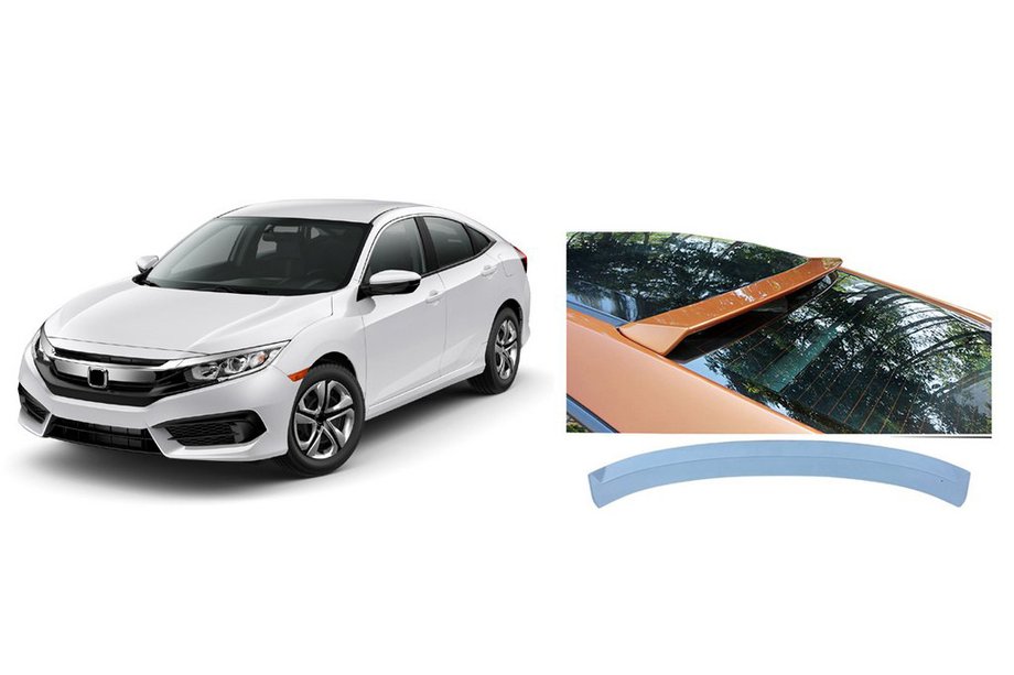 Honda Civic Limuzina X 2016–2021 Spojler zadnjega stekla Niken V4 (za lakiranje) Fotografija 2